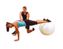PIŁKA GIMNASTYCZNA FIT BALL ABS PERŁOWA