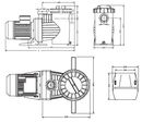 Pompa basenowa Preva Winner 200T 3-faz. 1,5 kW 24 m3/h